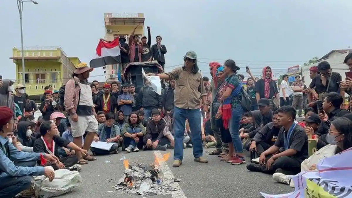 Datangi Bareskrim Polri, Aliansi Warga Minta Kapolri Bebaskan Ketua Adat Simalungun