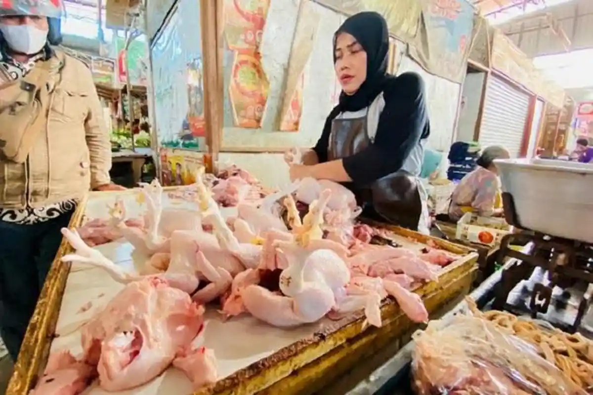 Harga Ayam Potong di Pasar Trayeman Slawi Mulai Merangkak Naik, Saat Ini Rp 46 Ribu per Kilogram