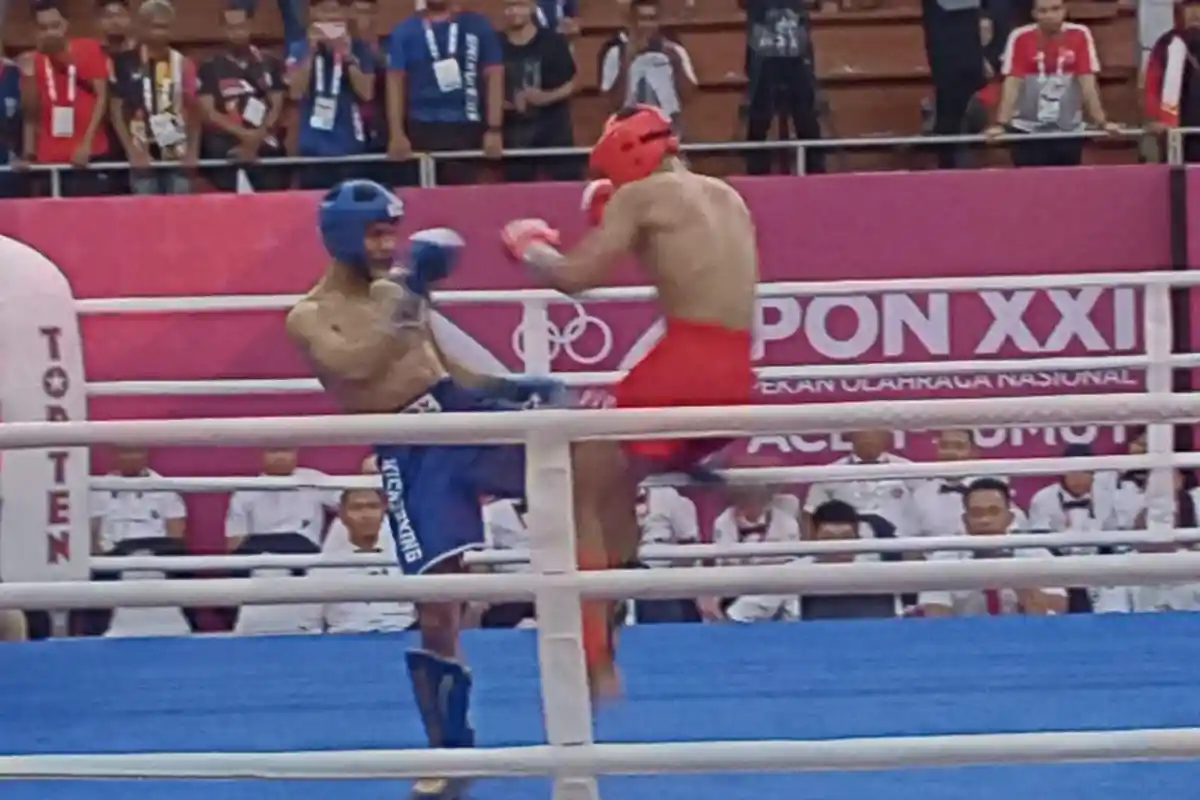 5 Fighter Kick Boxing Jateng Melaju ke Partai Final PON Aceh Sumut 2024