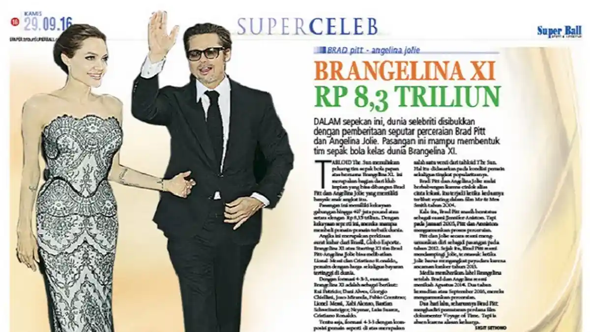 Brangelina XI Seharga Rp. 8.3 Triliyun