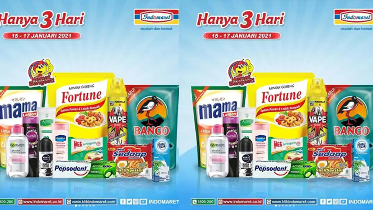 Katalog Promo Indomaret Hari Ini 16 Januari 2021, Promo Beli 2 Gratis 1 hingga Beli 2 Lebih Hemat