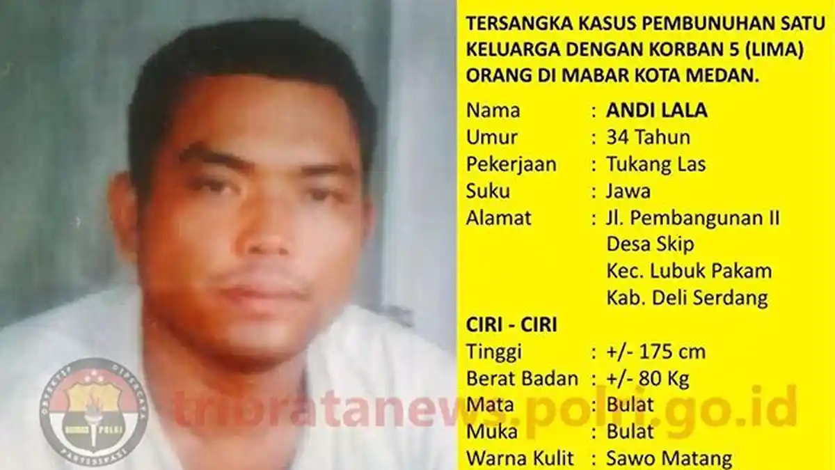 Kelakuan Dalang Pembunuh Satu Keluarga, Mulai Dari Perusuh Keluarga Hingga Narkoba