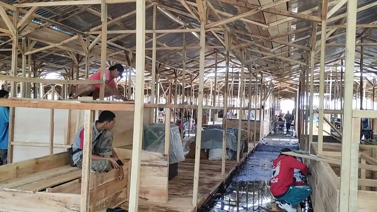 Korban Kebakaran Pasar Induk Banjarnegara Siap Tempati Lapak Darurat