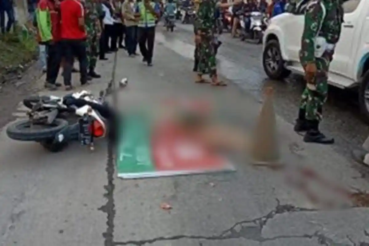 Kecelakaan Maut Pukul 22.05 WIB, Seorang Pemotor Bison Tewas, Korban Tertabrak Supra saat Putar Arah