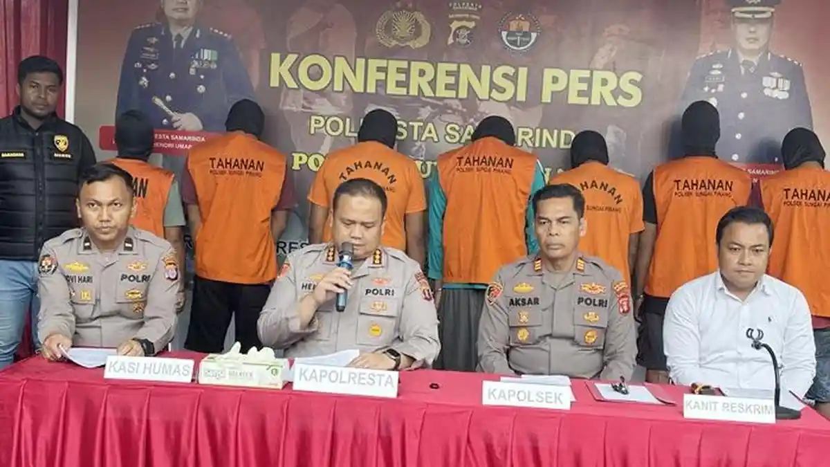 7 Pelaku Curanmor dan Curat di Samarinda Dibekuk Polisi