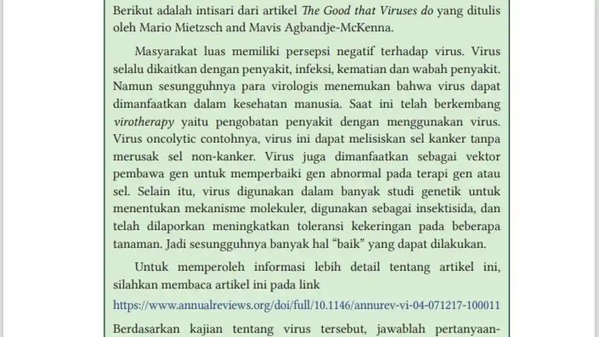 Kunci Jawaban IPA Kelas 10 SMA Halaman 41 Kurikulum Merdeka Aktivitas 2.3