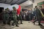 Gugur di Lebanon, Jenazah Kopda Anumerta Farizal Dimakamkan Secara Militer di TMP Giripeni