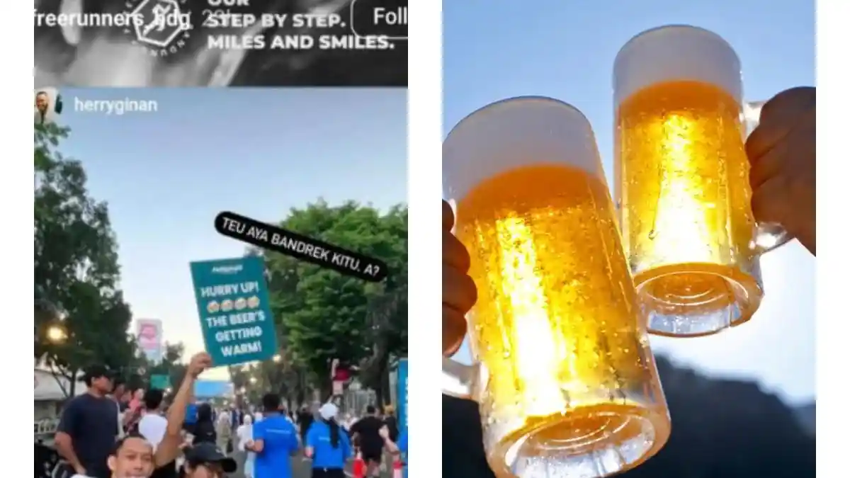 Respons Muhammad Farhan Freerunners Bandung Bagi-bagi Bir Gratis di Ajang Lari Marathon