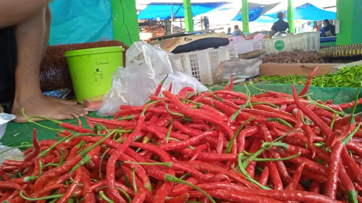 Memasuki Awal Tahun, Harga Cabai Merah di Tanjab Timur Kembali Melonjak