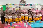 Anak TK Kemala Bhayangkari 04 Antusias Sambut Program MBG dari Bhayangkari Singkawang