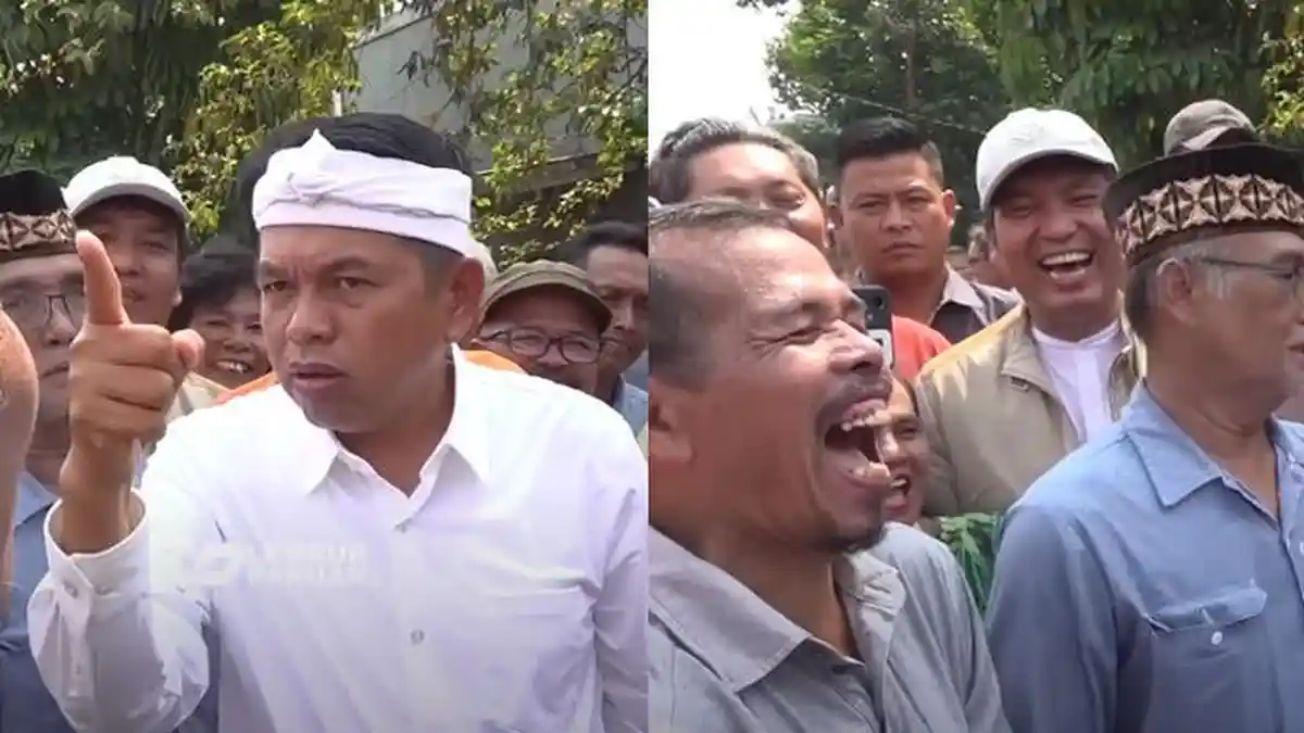 Dedi Mulyadi Nunjuk-nunjuk Ketika Ada Warga Keceplosan Manggil 'Pak Presiden': Prabowo 2 Periode !