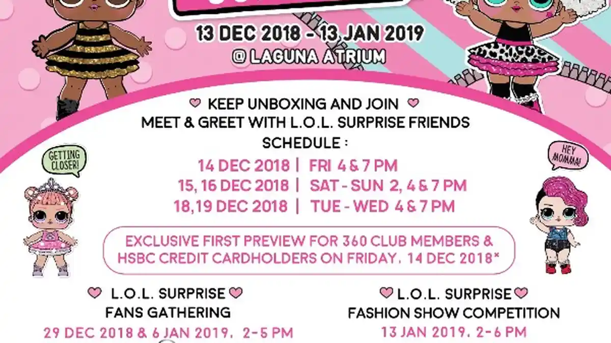 Liburan Natal, Karakter L.O.L Surprise Siap Sapa Pengunjung Central Park Mall