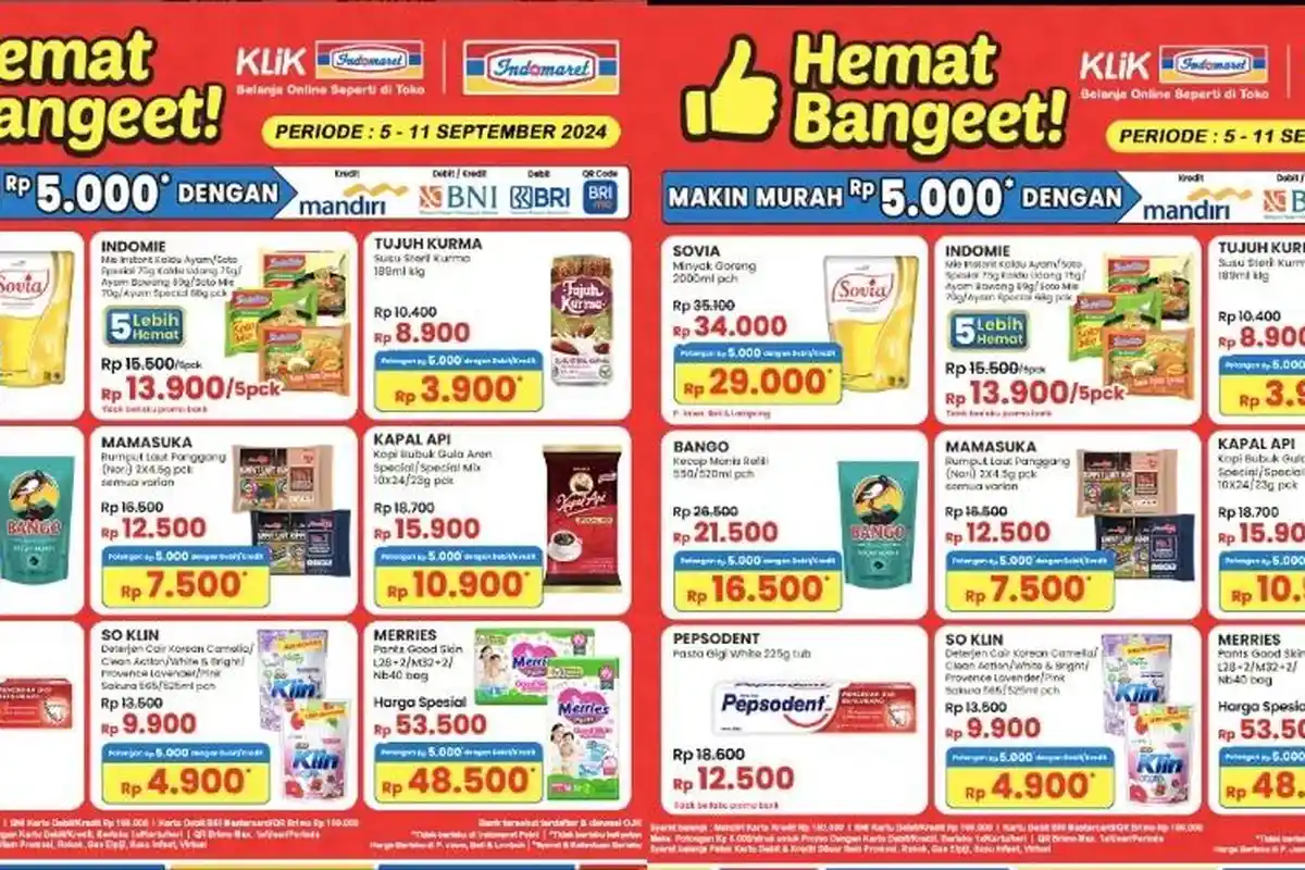 Katalog Promo JSM Indomaret 6-11 September Dapatkan Diskon hingga 5000