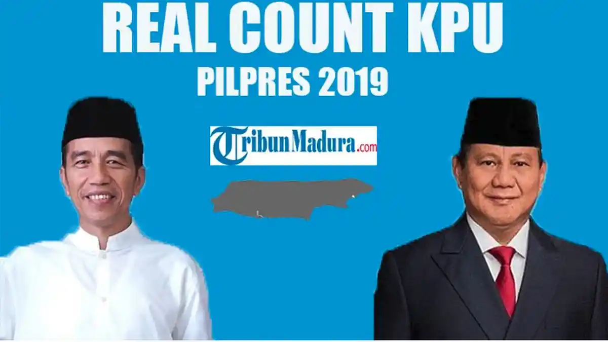 Jokowi Vs Prabowo Terus Saling Kejar, Inilah UPDATE TERKINI Hasil Real Count KPU Pilpres 2019