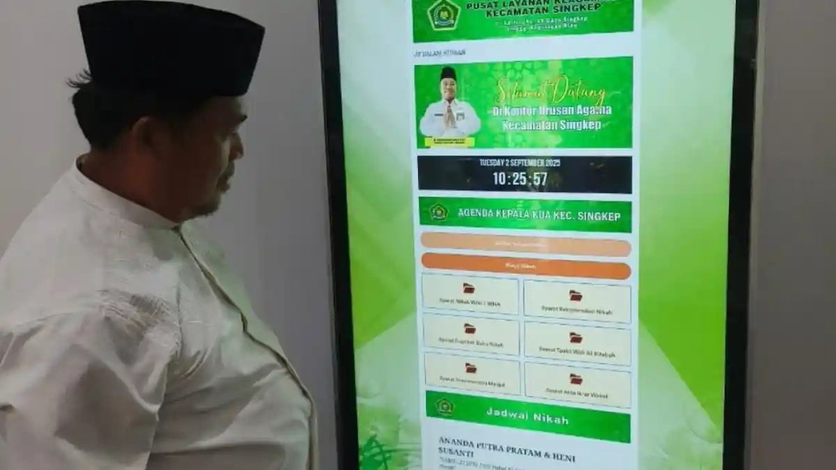 KUA Singkep di Lingga Terapkan Sistem Digital PUSAKA, Dorong Transformasi Layanan Publik