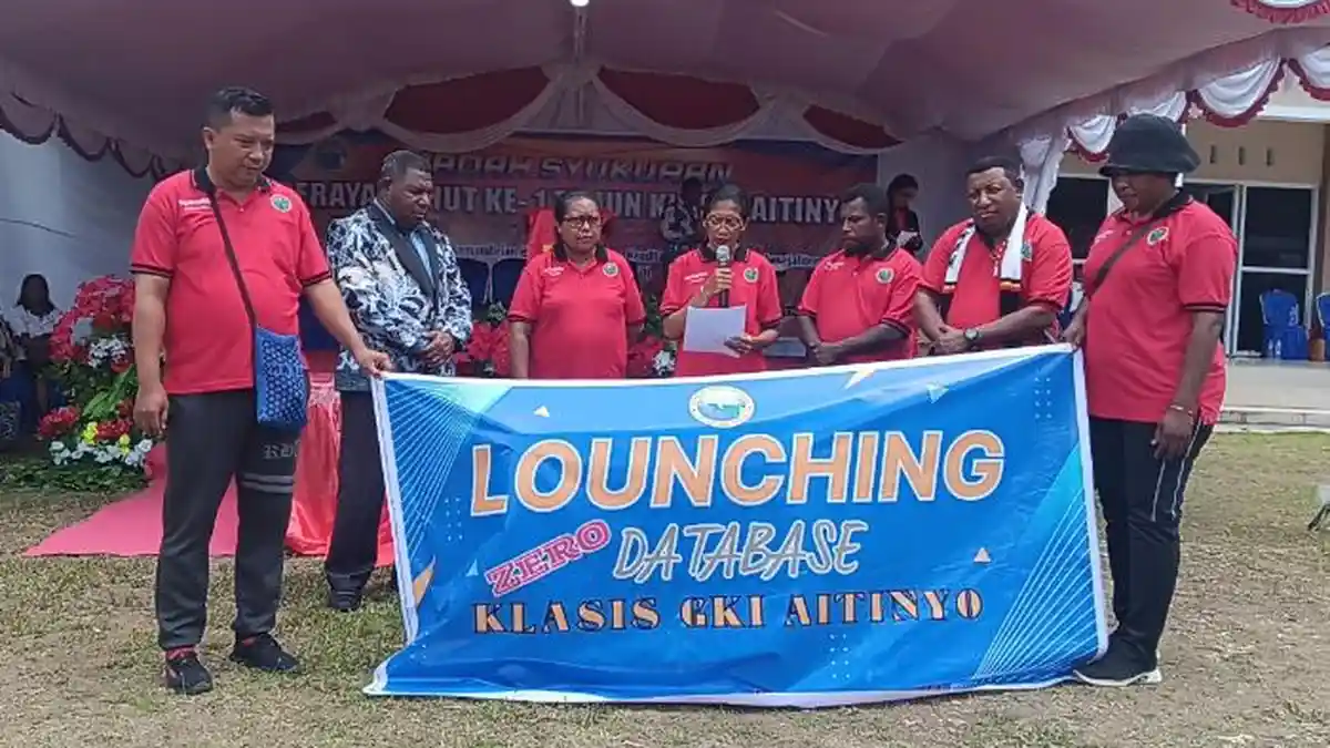 Usia Baru 1 Tahun, Klasis GKI Aitinyo Mampu Launching Data Base Jemaat