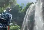 Wisata Viral Bondowoso Air Terjun Pulo Agung, Masuk Gratis Hanya Bayar Parkir