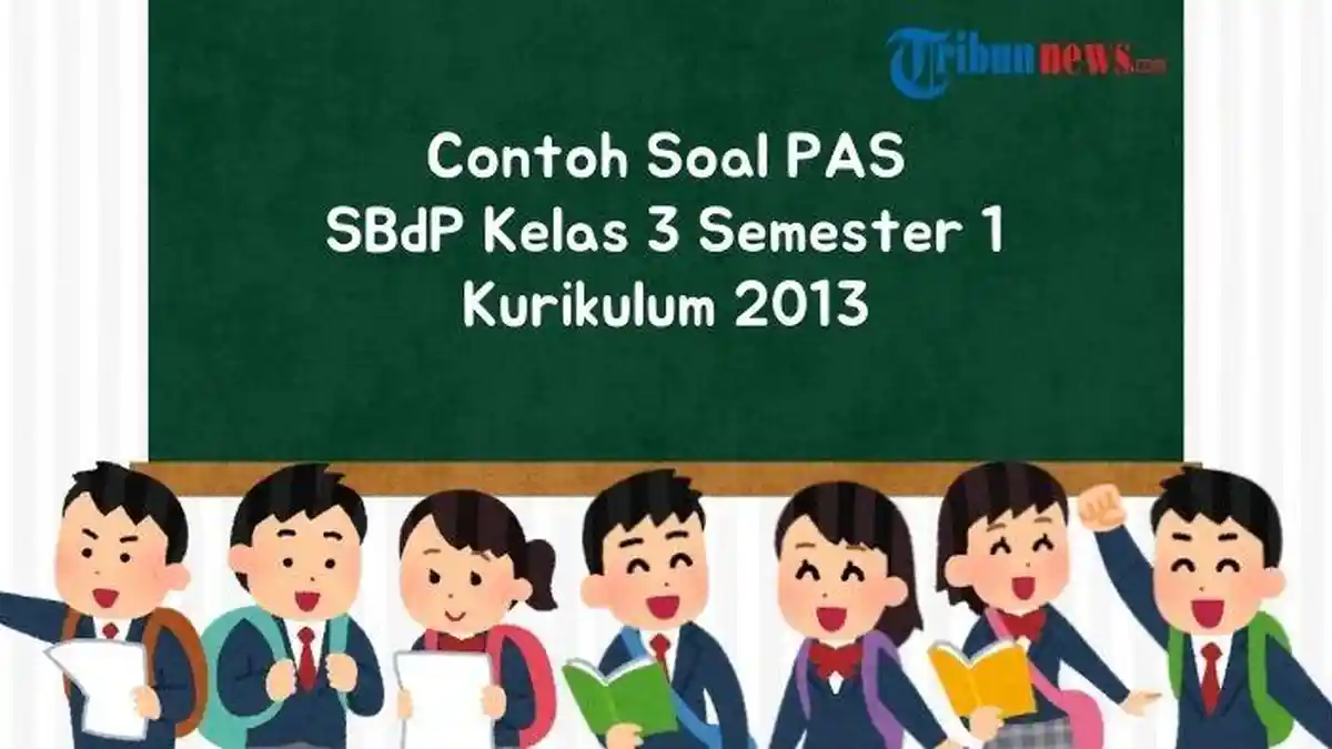 20 Soal PAS SBdP Kelas 3 Semester 1 Kurikulum 2013 dan Kunci Jawaban