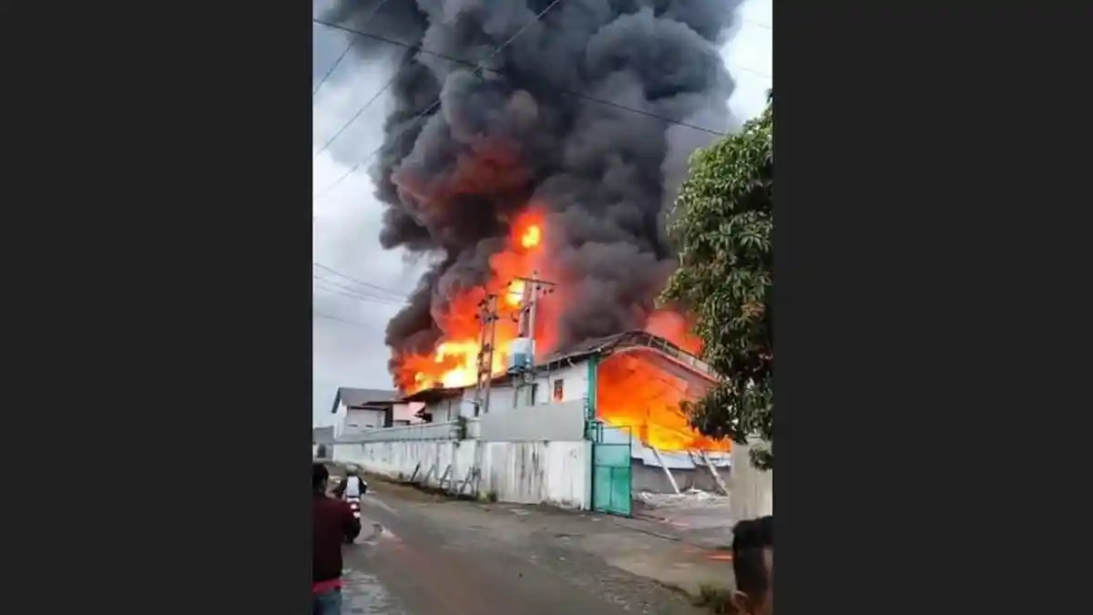 Gudang Penyimpanan Bahan Baku Terbakar, PT Yumeida Deli Serdang Sebut Tak Ada Korban Jiwa