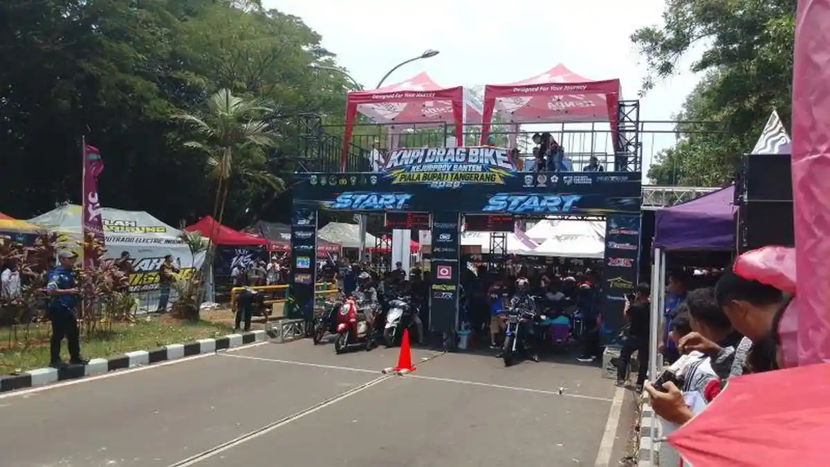 KNPI Drag Bike Piala Bupati Tangerang Diserbu Ribuan Penonton, Hadirkan ...