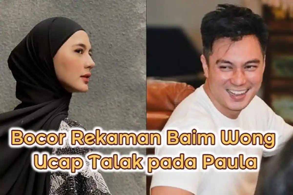 'Bismillah, Aku Mau Cerai!' Bocor Rekaman Baim Wong Ucap Talak, Paula Bantah Selingkuh dengan Niko