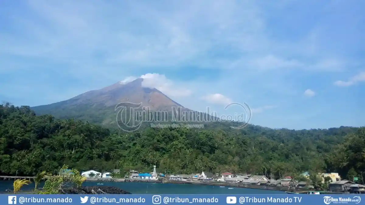 Aktivitas Terkini Gunung Karangetang di Sitaro Masih Level II Waspada, Belum Stabil