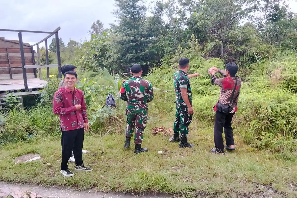 Koramil Jongkong Gencar Cek Lokasi Pembangunan Gedung Koperasi Merah Putih di Desa 