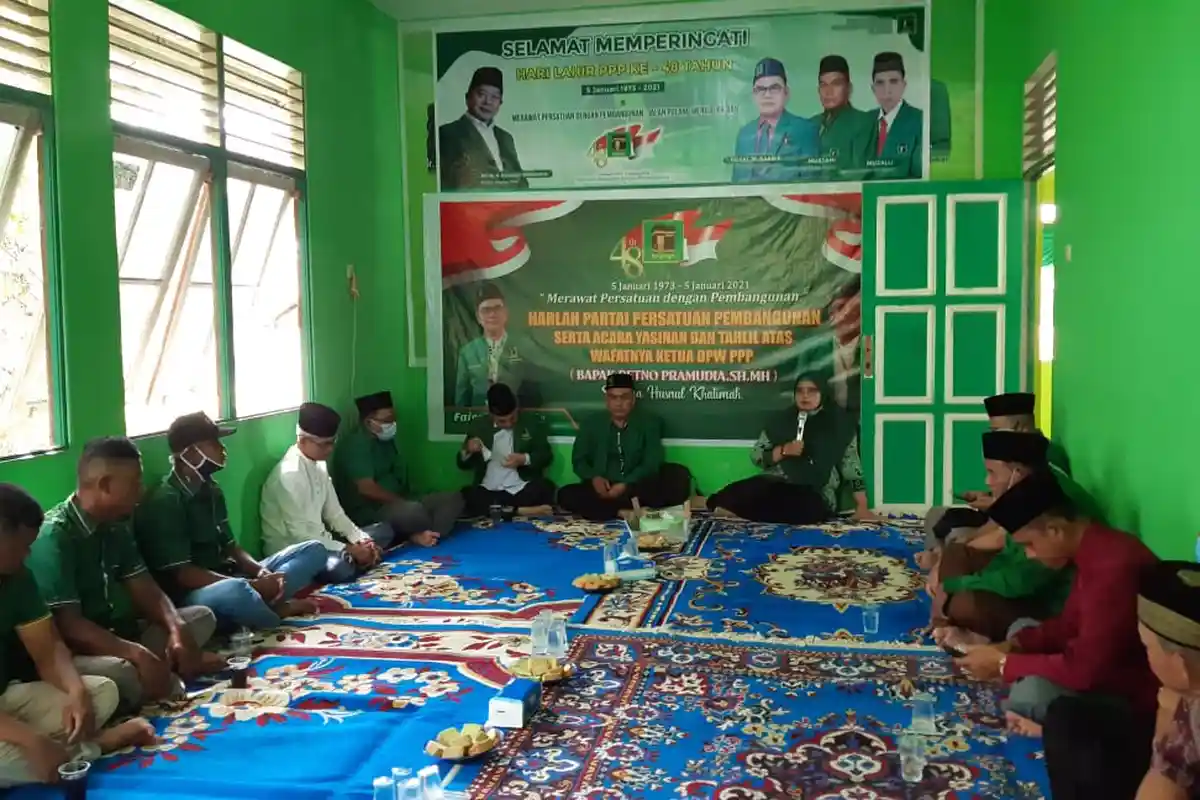 DPC PPP Sambas Peringati Harlah ke-48 Dengan Yasinan dan Doa Bersama