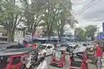 Demo Provinsi BMR di Kotamobagu, Arus Lalu Lintas Terpantau Macet