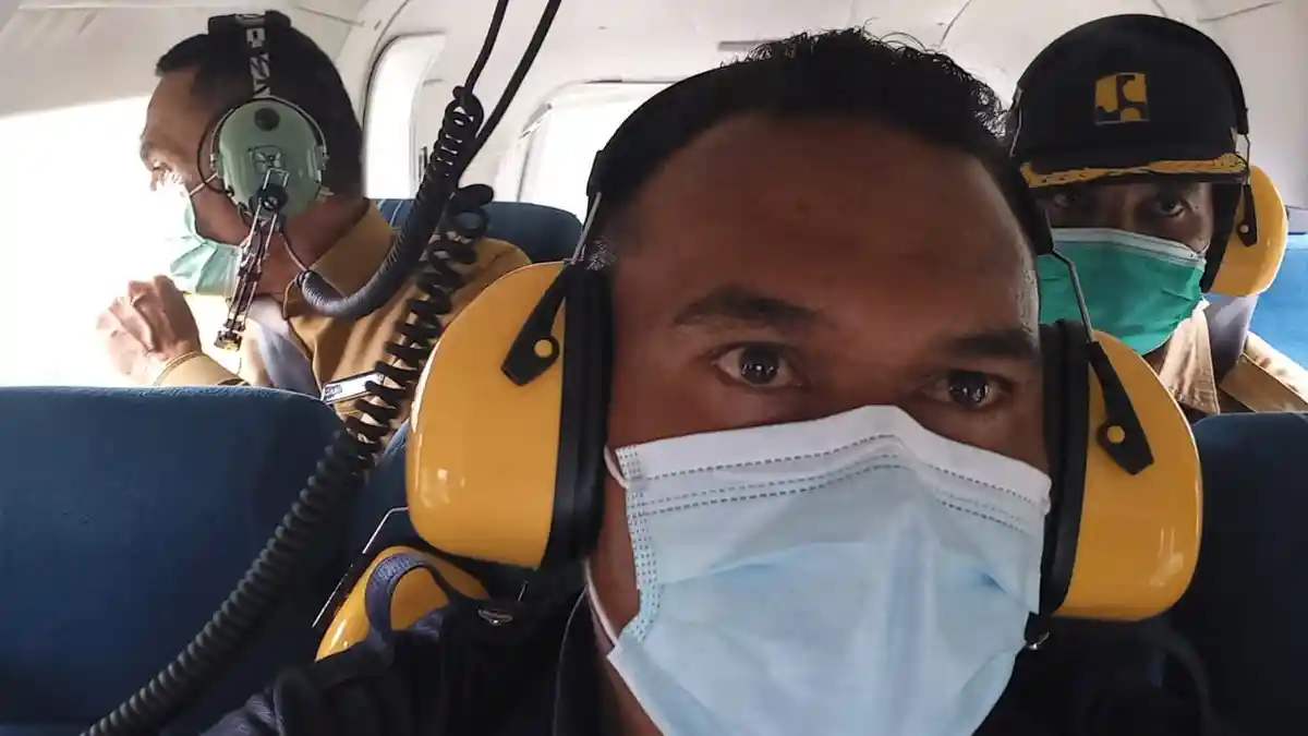 Bupati Djafar dan Frans Lewang Pantau Ende dari Udara, Begini Kondisinya
