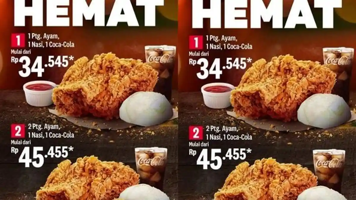 Katalog Promo KFC Hari ini 8 Juni 2024, Makan Siang Super Kenyang hanya Rp 34 Ribuan