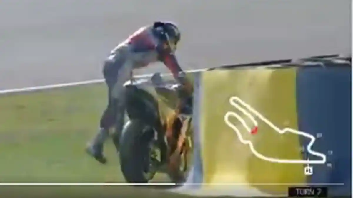 RED FLAG BERKIBAR! Tonton Live Streaming Kualifikasi MotoGP, Hasil Kualifikasi MotoGP Prancis 2020