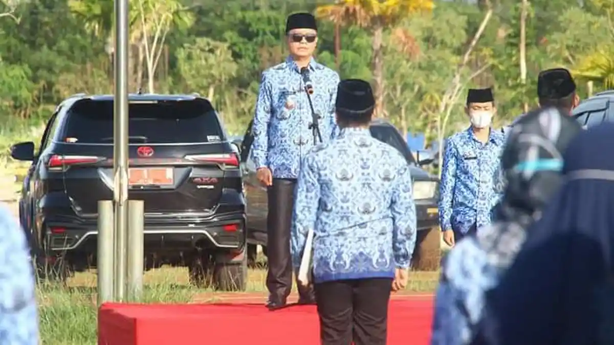 Pimpin Apel Gabungan, Bupati Tana Tidung Ibrahim Ali Ingatkan ASN untuk Tingkatkan Kedisiplinan