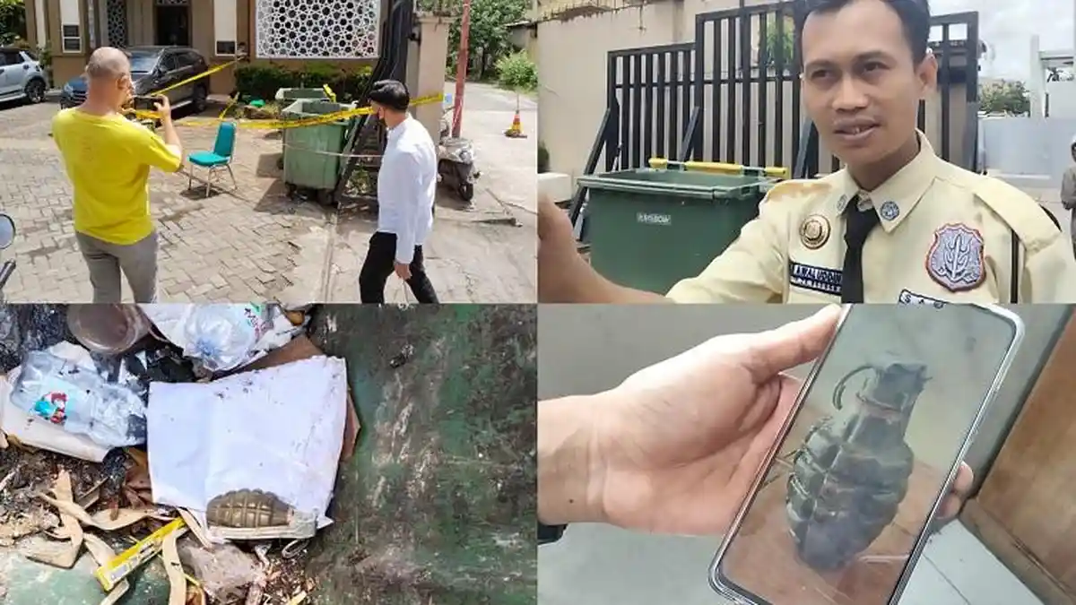 BREAKING NEWS: Granat Nanas Ditemukan di Pekarangan Belakang Kantor BPN Makassar