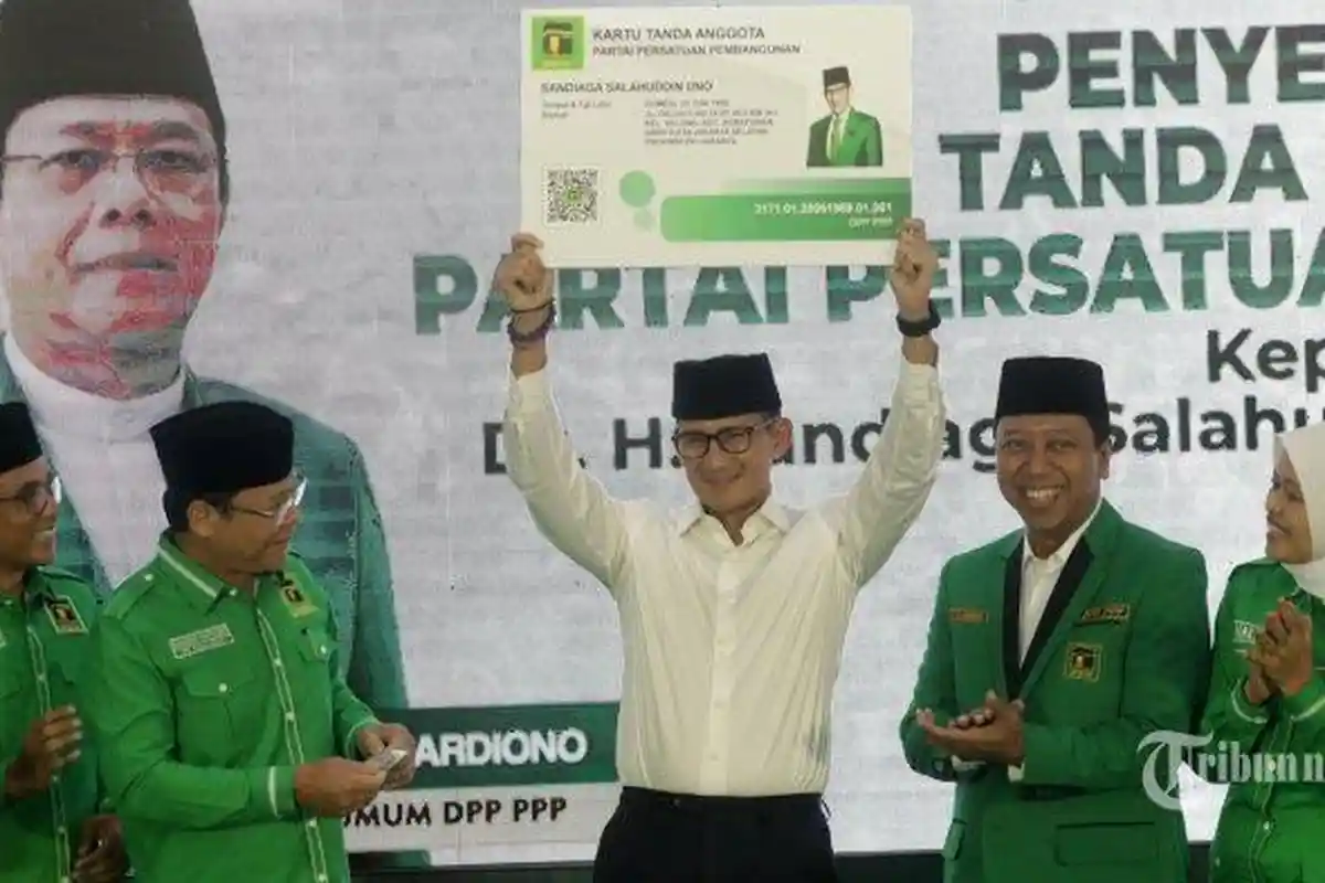 PPP Dapat Amunisi Baru, Bergabungnya Sandiaga Uno Berpeluang Jadi Cawapres Ganjar