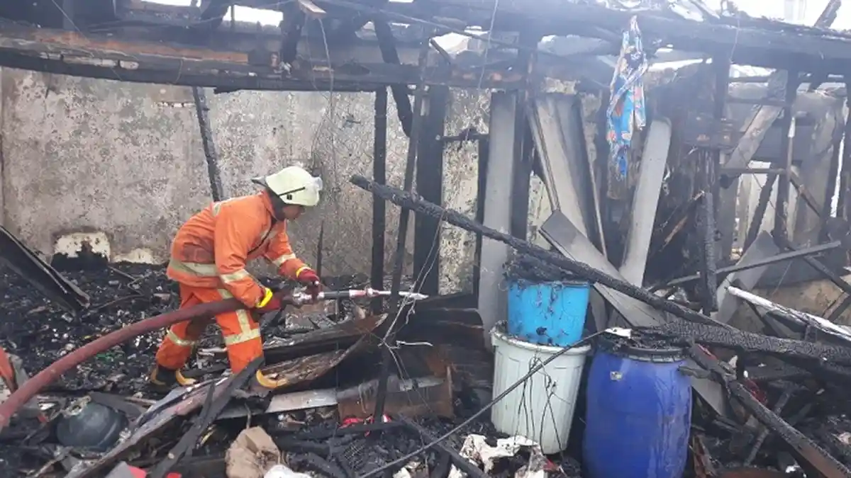 Korban Kebakaran Krukut Jalani Perawatan di RSUK Taman Sari