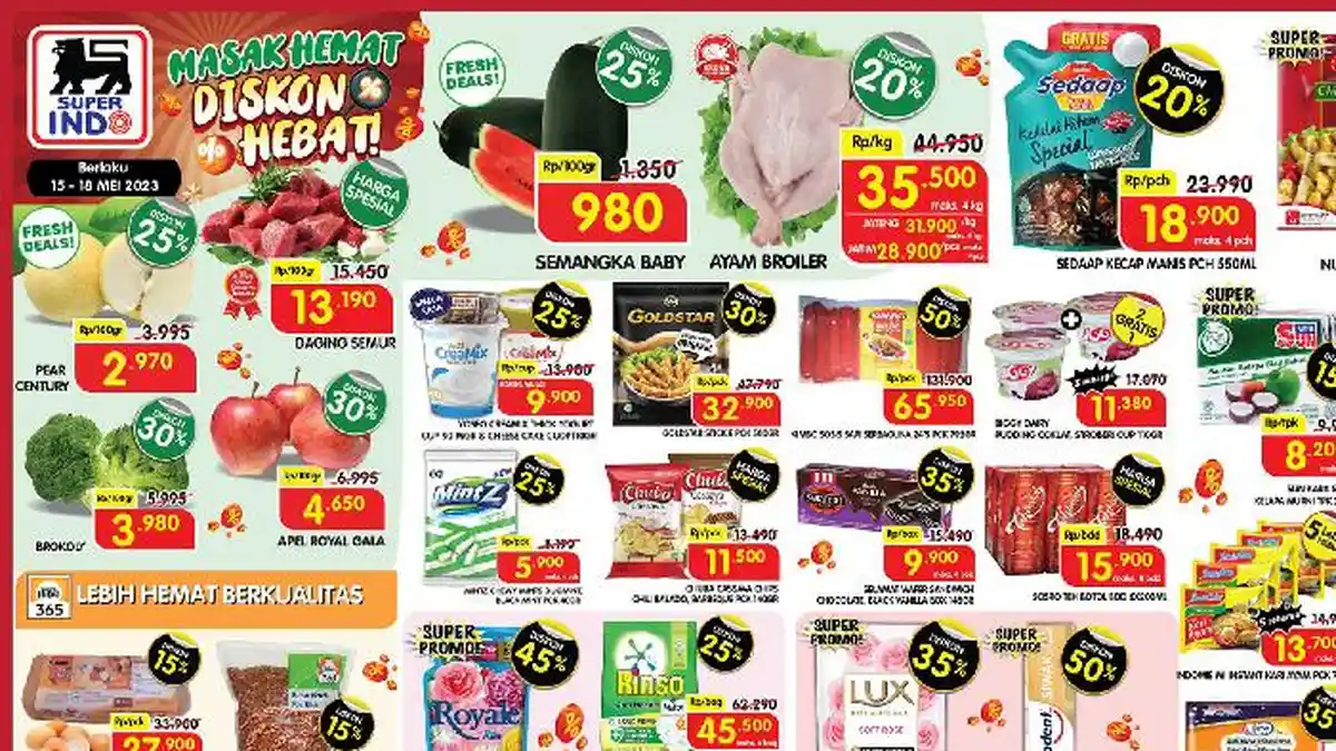 BARU! Katalog Promo Superindo 15-18 Mei 2023: Kebutuhan Masak Hemat, Daging Semur dan Brokoli Murah