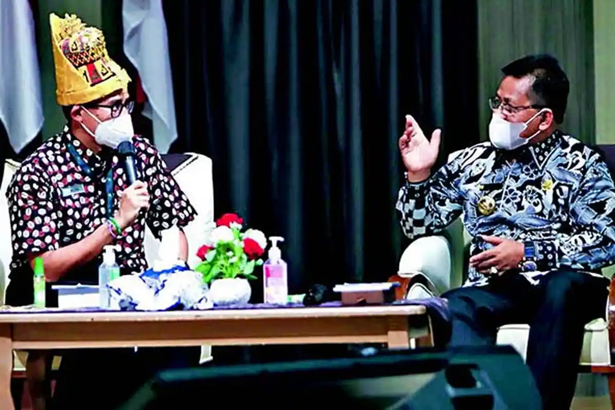 Di Hadapan Menparekraf RI Sandiaga Uno, Aminullah Promosikan 5 Destinasi Wisata Favorit Banda Aceh