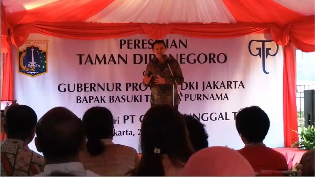 Teriaki Ahok Saat Berpidato, Seorang Pria Diamankan