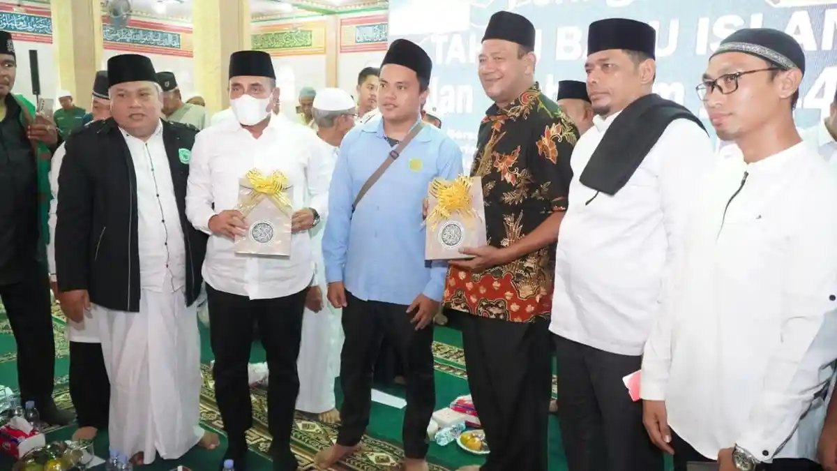 Hadiri Tabligh Akbar Tahun Baru Islam, Plt Bupati Langkat Syah Afandin Ingatkan Pentingnya Ibadah