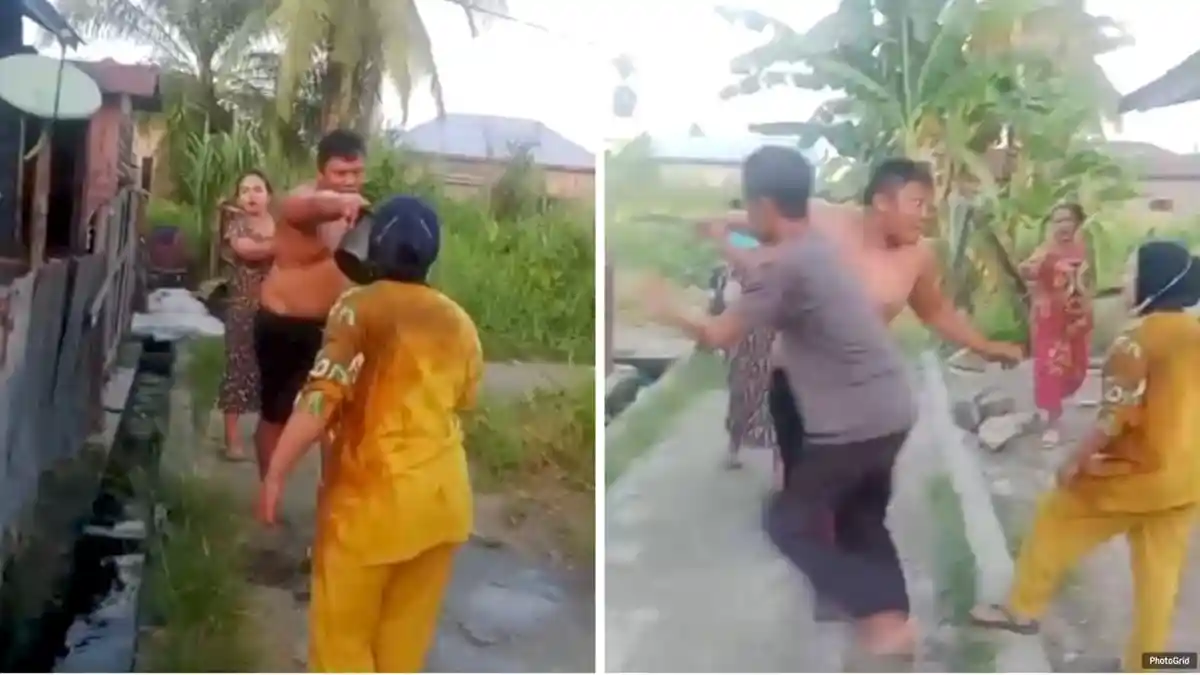 Viral Emak-emak Diancam dengan Sajam saat Tagih Uang Mekar di Tanjungbalai