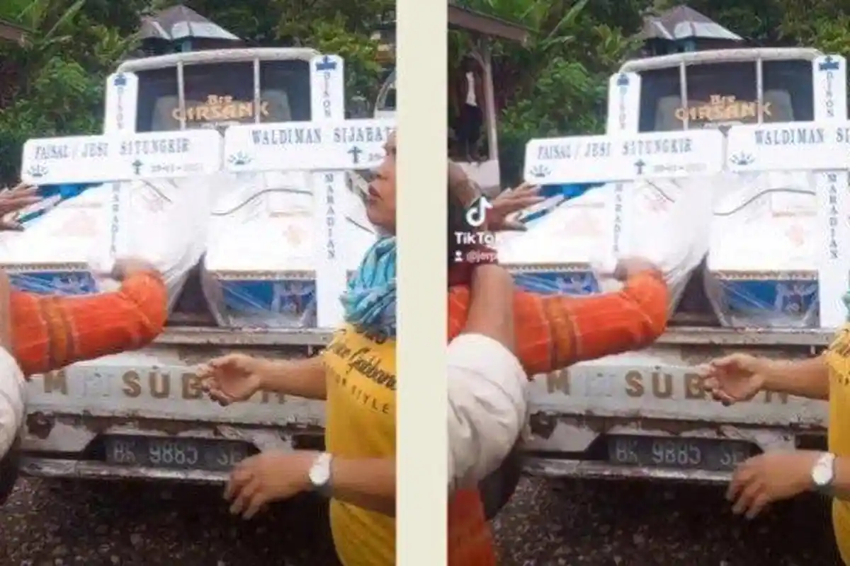 Viral Perempuan Histeris Dikirimi Peti Mati, Ada Salib Bertuliskan Namanya, Diduga Terkait Pilkades