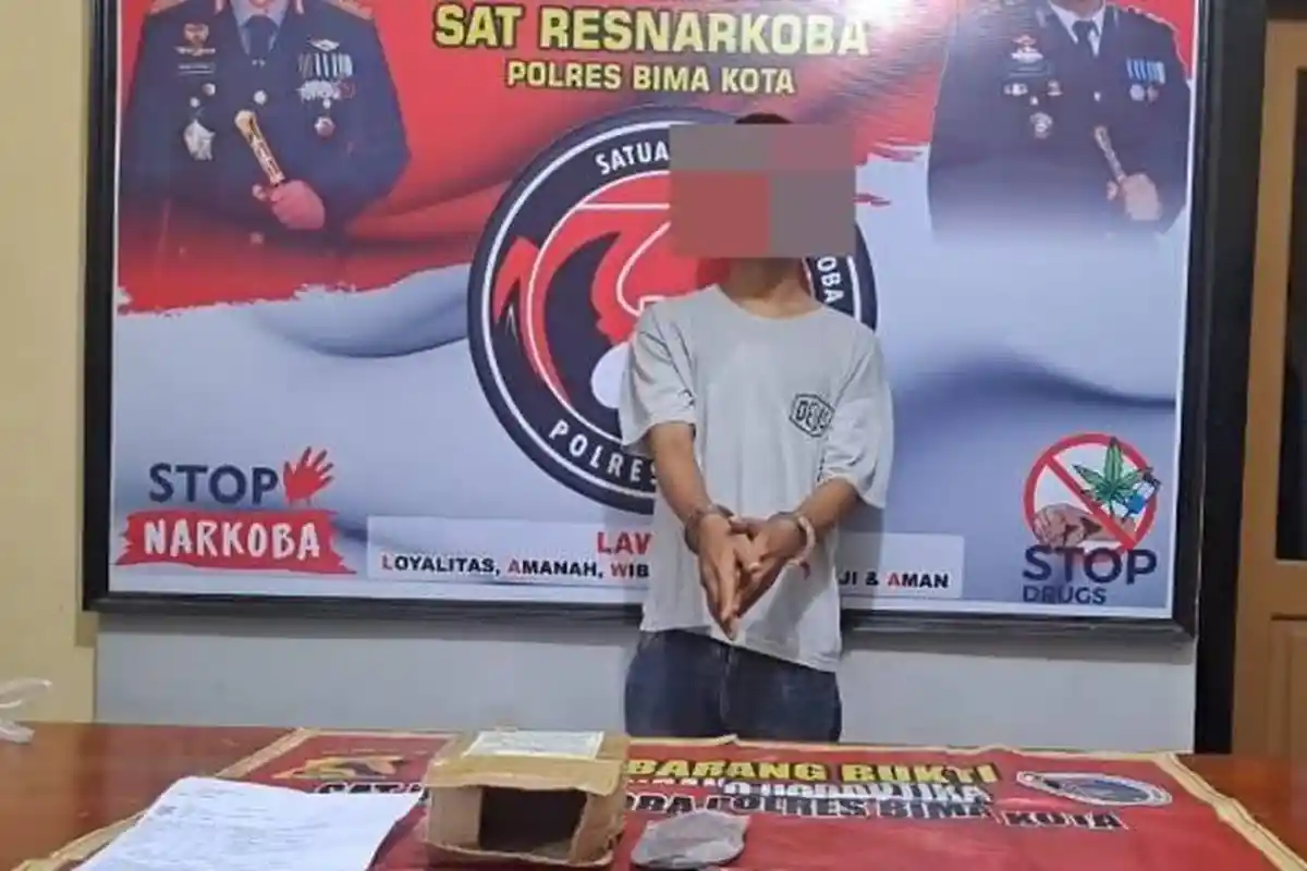 Pria di Bima Ditangkap Polisi karena Memiliki Bahan Pembuatan Narkotika Jenis Sabu