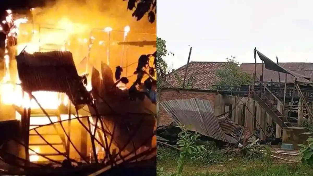 Hujan Gerimis Selamatkan Kampung Embacang OKI, Satu Rumah Panggung Ludes Terbakar Saat Dini Hari