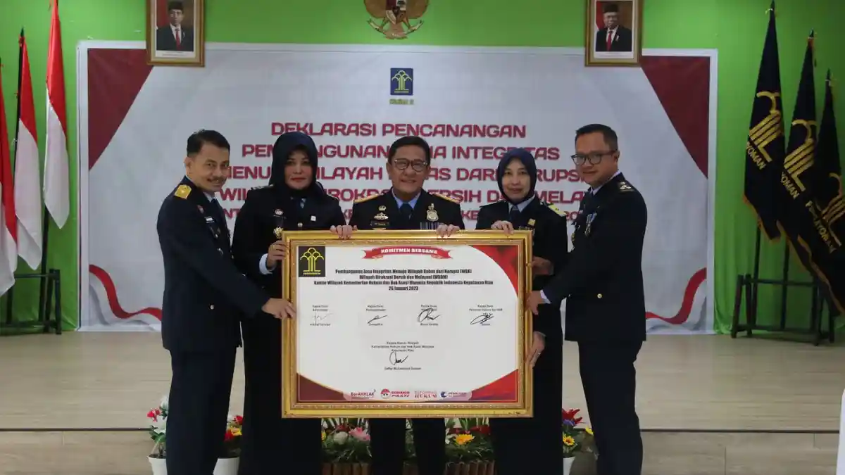 Pencanangan Zona Integritas Menuju WBK dan WBBM dan Penandatanganan Deklarasi Janji Kinerja