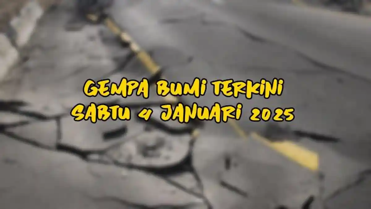 Gempa Bumi Magnitudo 4,7 SR, Info BMKG Sabtu 4 Januari 2025, Ini Lokasinya