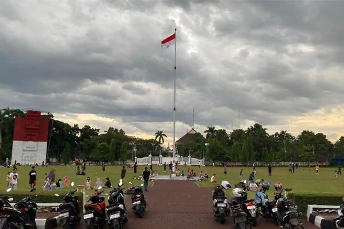 Bakal Jadi Alun-alun, Begini Keramaian di Lapangan Tegar Beriman Cibinong Kabupaten Bogor