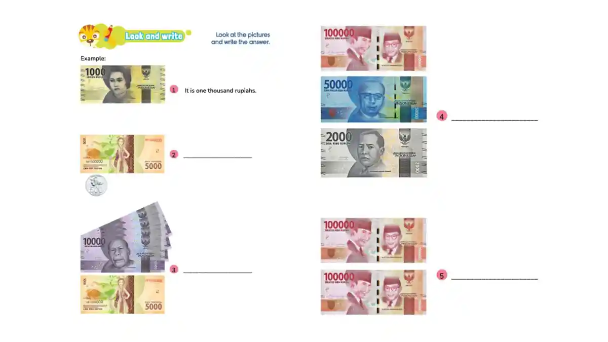 Kunci Jawaban Bahasa Inggris Kelas 5 Halaman 26-29 Kurikulum Merdeka, Look and Write