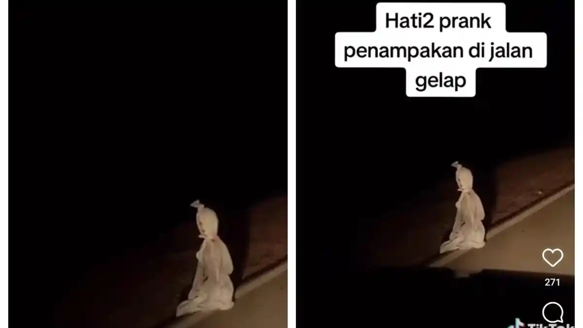 Prank Ada Pocong Duduk di Tepi Jalan Batam, Ternyata Gara-gara Ulah 4 Bocah SD