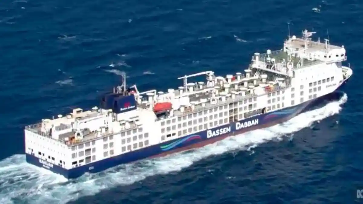 Muat 15 Ribu Domba dan Sapi, KM Bahijah Terdampar di Lepas Pantai Fremantle Australia Barat